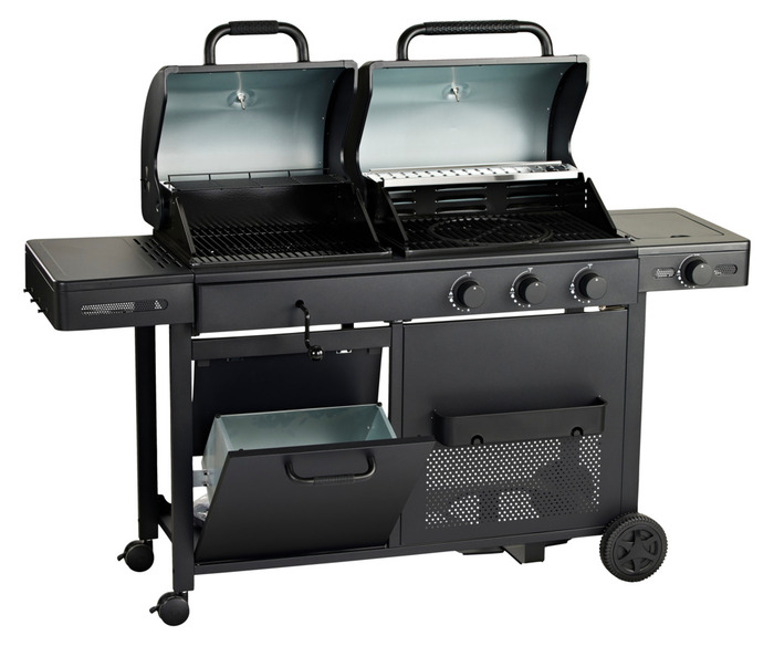 Gasolgrill 3 brännare + 1 sidobrännare 12,95 kW Grillexpert